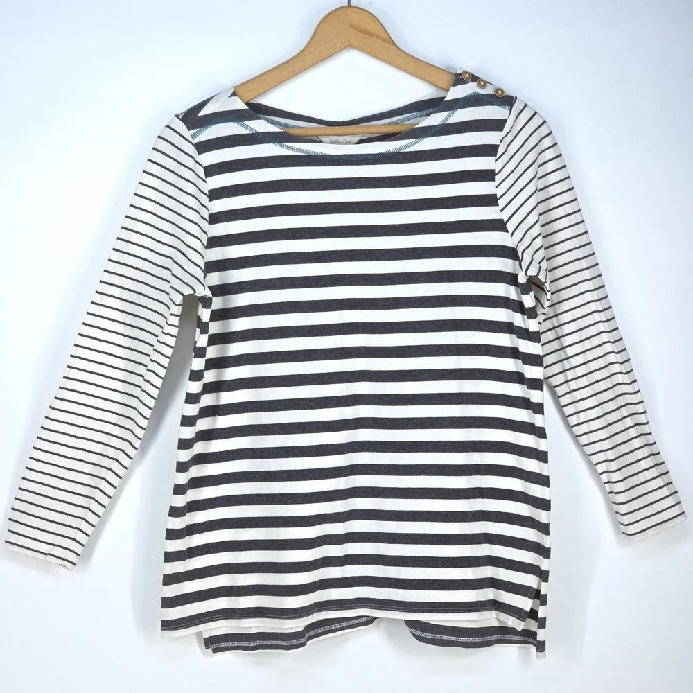 Matilda Jane Just Imagine Marcelle Boat Neck Womens Medium Striped Nautical Cozy